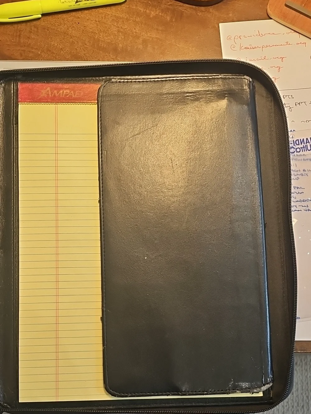 Zippered Black Tablet Folio Case - Unbranded